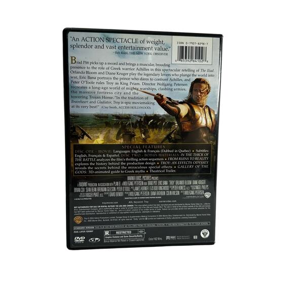 Troy Movie (DVD) (WS)‎ Brad Pitt, Eric Bana 2-DISC Full Screen Edition - Picture 5 of 5